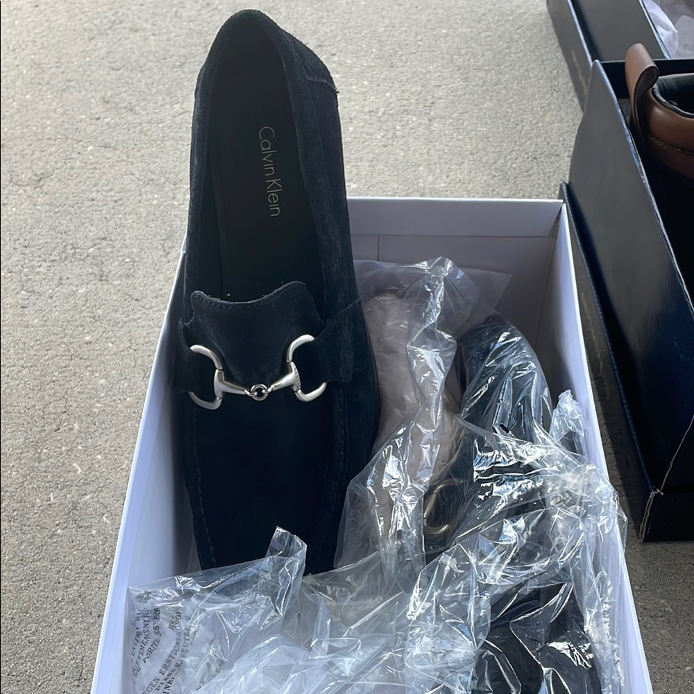NWOT - Calvin Klein Men's Black Loafers